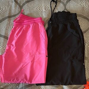 Pink and Black Athletic Shorts